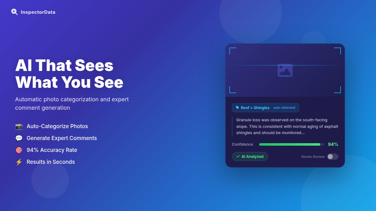 InspectorData AI Photo Analysis