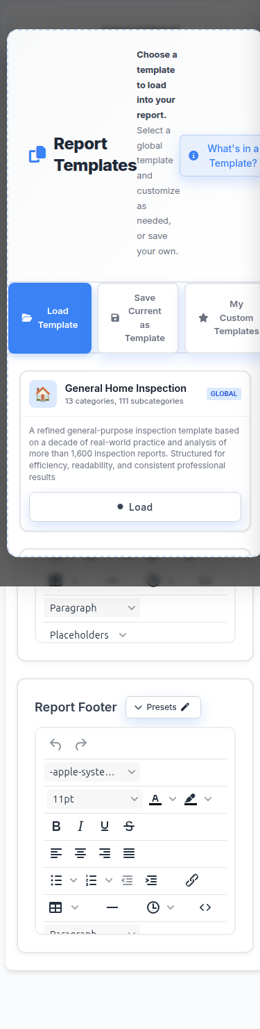 AI home inspection software auto-categorizing photos and drafting comments
